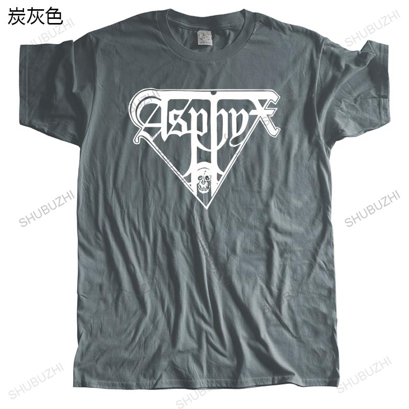 New T Shirt Black Funny Tops for Men Tshirt Men Cotton Tee Shirt ASPHYX LOGO Unisex Printing Loose T-shirt Teenagers Cool Tops