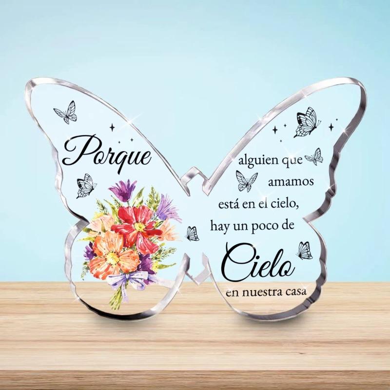 

2D Flat Classic Acrylic Inspirational Decorations Plaque, Anniversary Gift, Suitable for Wall Decoration, Porch, Room, Villa, Accents Home, Hallway, o 10*7cm
