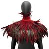 Mantello con Piume a Tema per Feste di Donne, Abito per Festival Musicali, Sciarpa da Travestimento, Mantello Cosplay