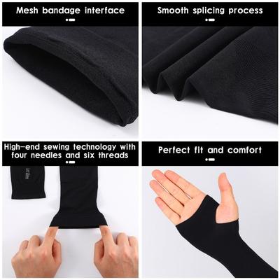 Mangas para Brazos Tela de Hielo Transpirables Secado Rápido Ropa Deportiva para Correr Protección Solar UV