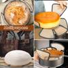 2Pcs Silicone Bread Loaf Pan Liners Reusable Bread Pan Baking Mat Non Stick Sourdough Transfer Tool for Round Bread Pans