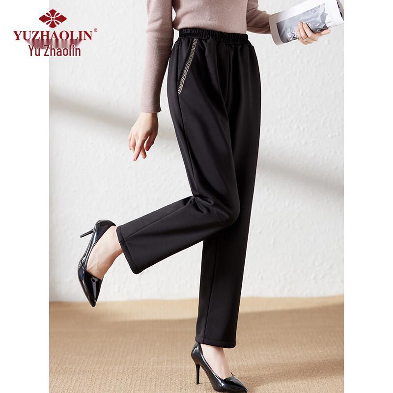 Yuzhaolin Women's Plush-Lined Winter Warm Casual Pants