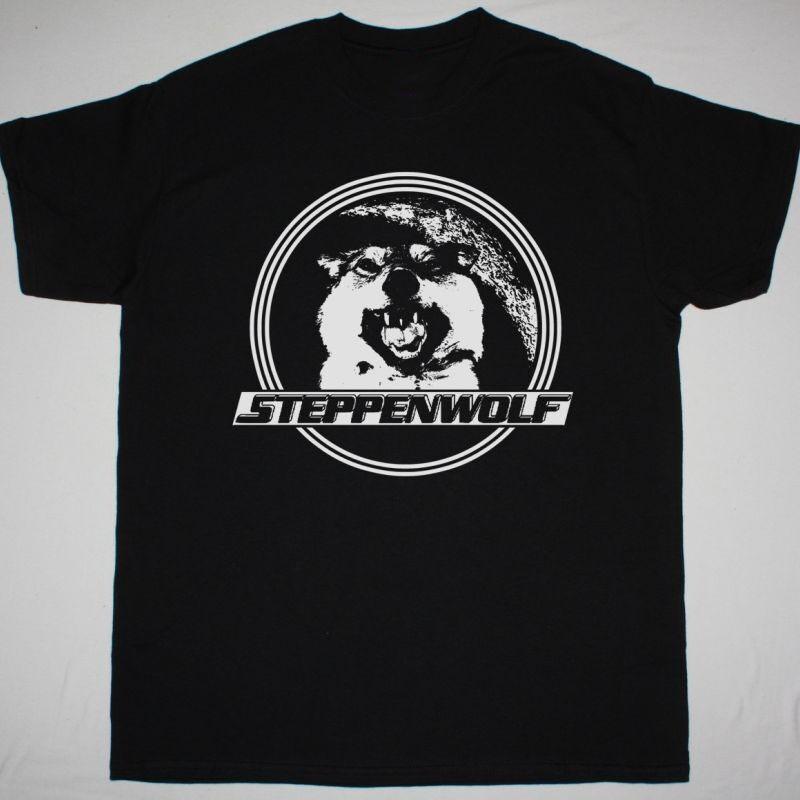 Vtg STEPPENWOLF LIVE STEPPENWOLF Cotton Black Unisex Shirt S