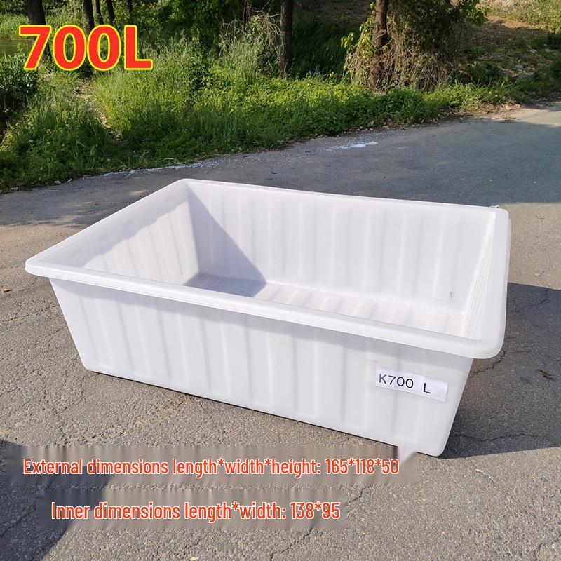 Tanque de Agua de Plástico Grueso Rectangular Grande para Piscicultura, Acuicultura y Almacenamiento