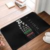 Snellen Eye Chart Front Floor Door Optometrist Optician Kitchen Entrance Mat Outdoor Bathroom Doormat Garage Carpet Rug