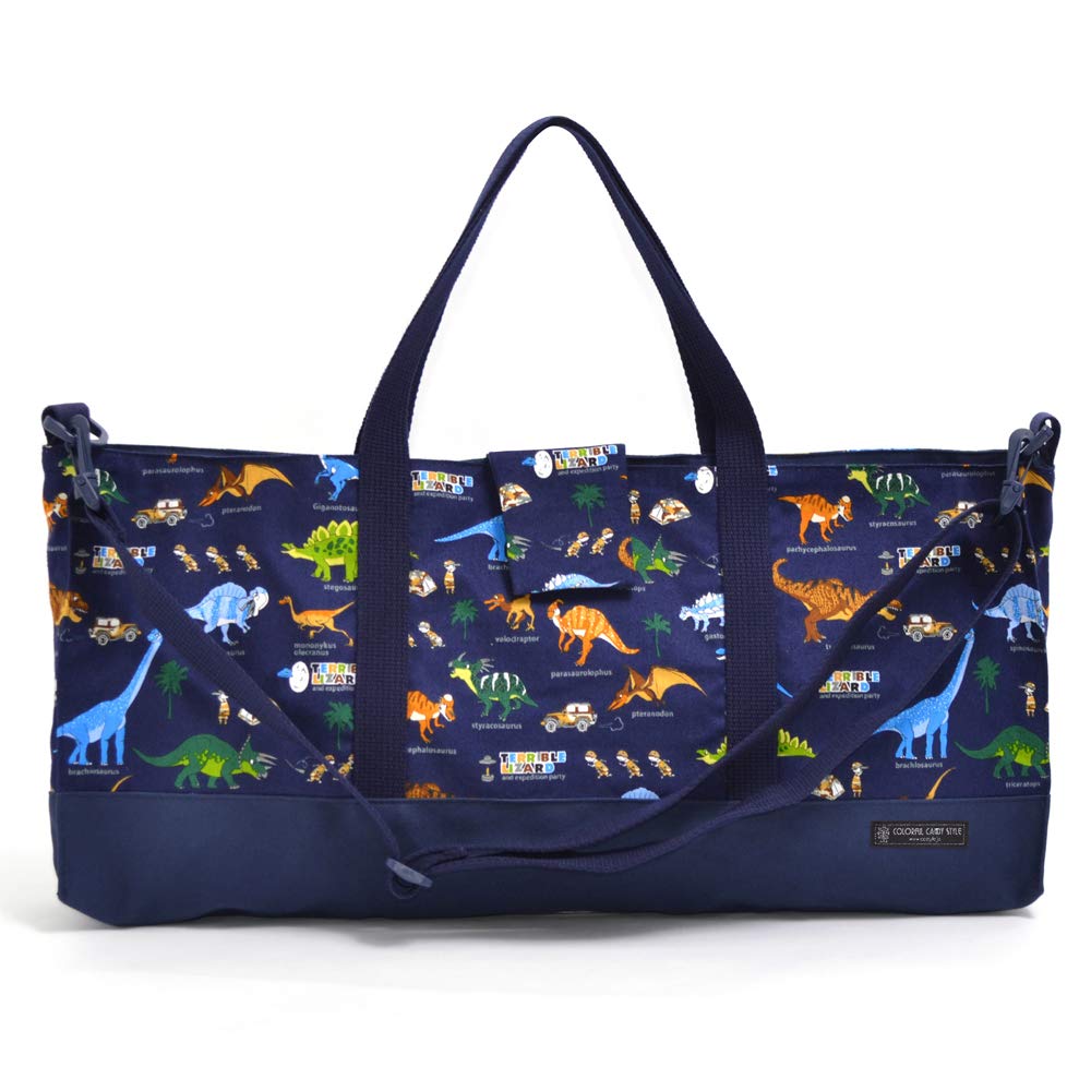 COLORFUL CANDY STYLE Melodica Case with Shoulder Melodica Dinosaur Continent N4323300 Boys' Strap, Bag, Discover! Explore! (Navy)