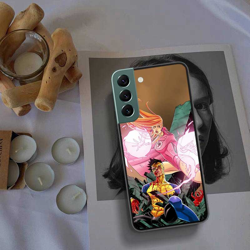 Cartoon Invincible Phone Case For Samsung Galaxy S22 S25 Ultra S21 S10 Plus S26 Edge S20 S23 S24 FE Cover Silicone Soft TPU