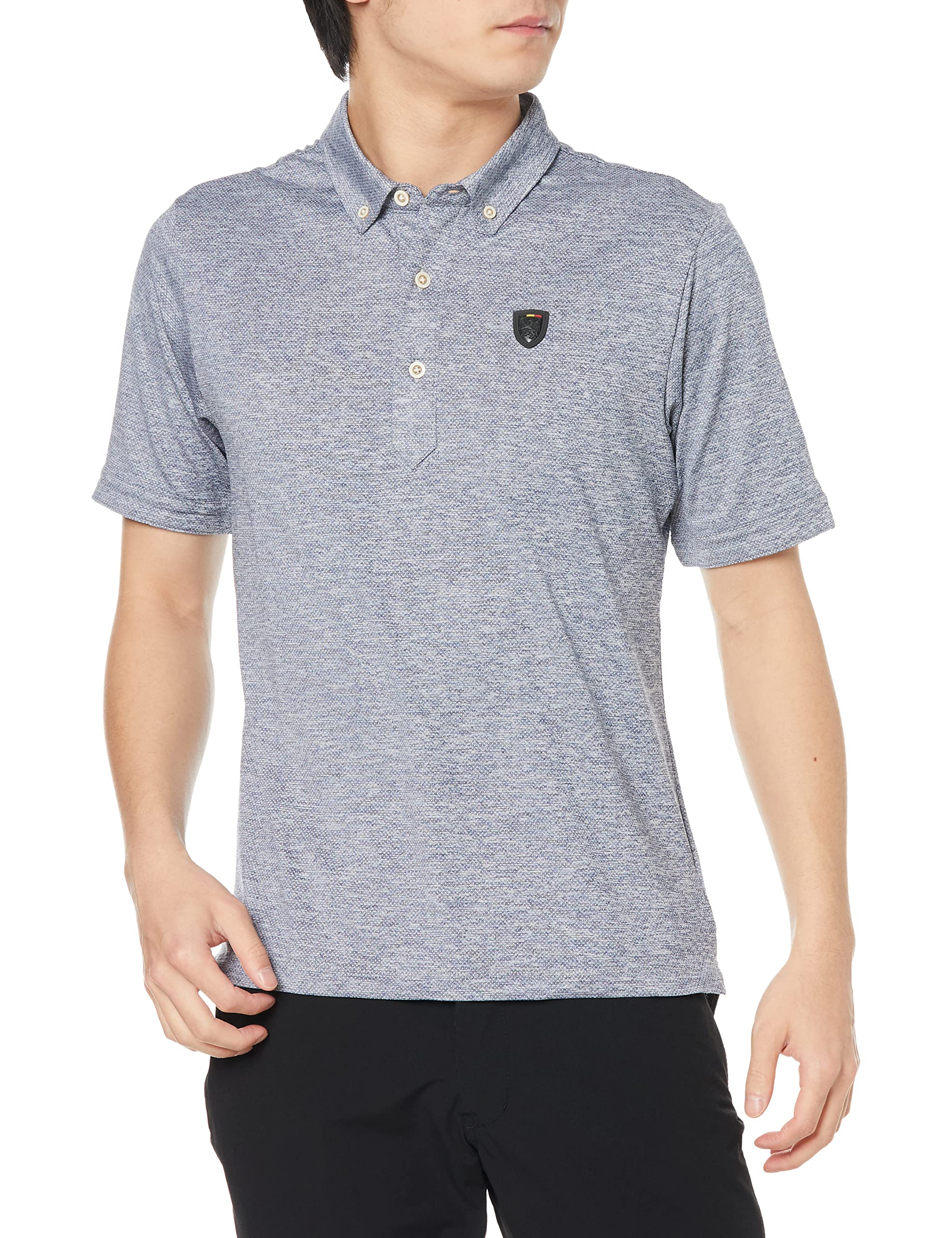 

Kapelmuur Short Sleeve Dry Polo Shirt, Melange Blue
