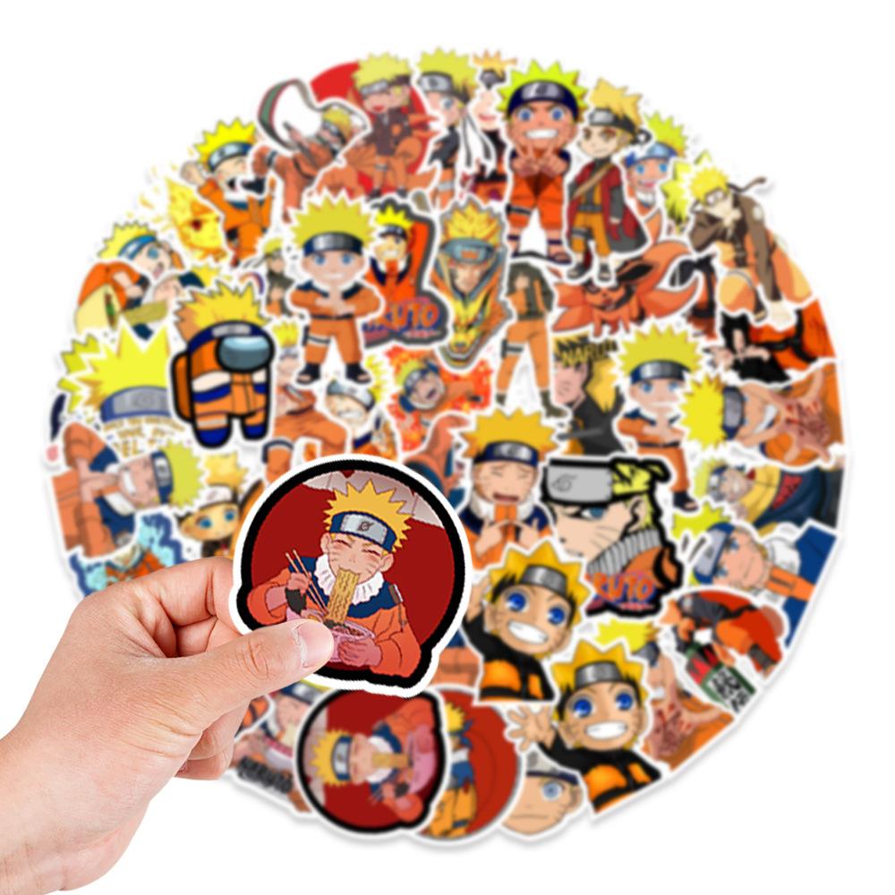 50 Vortex Naruto Graffiti Stickers Balance Car Skateboard Refrigerator Mobile Phone Decoration Stickers Cartoon