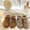 Temperament bag head half slippers women wear new summer and autumn thick bottom lazy one pedal