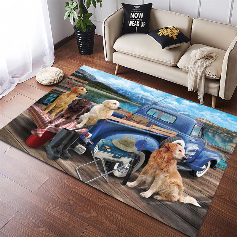 

Autumn Border Collie Area Rug, Realistic Dog Floor Mat 40x60cm( 15x23in )