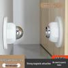 Magnetic Silicone Door Stopper: Punch-Free, Stainless Steel Wall-Mounted Door Holder