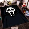 Hooded Ghost Face Design Rug, Dark Theme Non-slip Rug Suitable for Living Room and Bedroom Sofas
