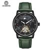 Swiss Tourbillon Men's Mechanical Watch, Large Dial, Automatic, Fashionable Leather Strap, High-End Feel
