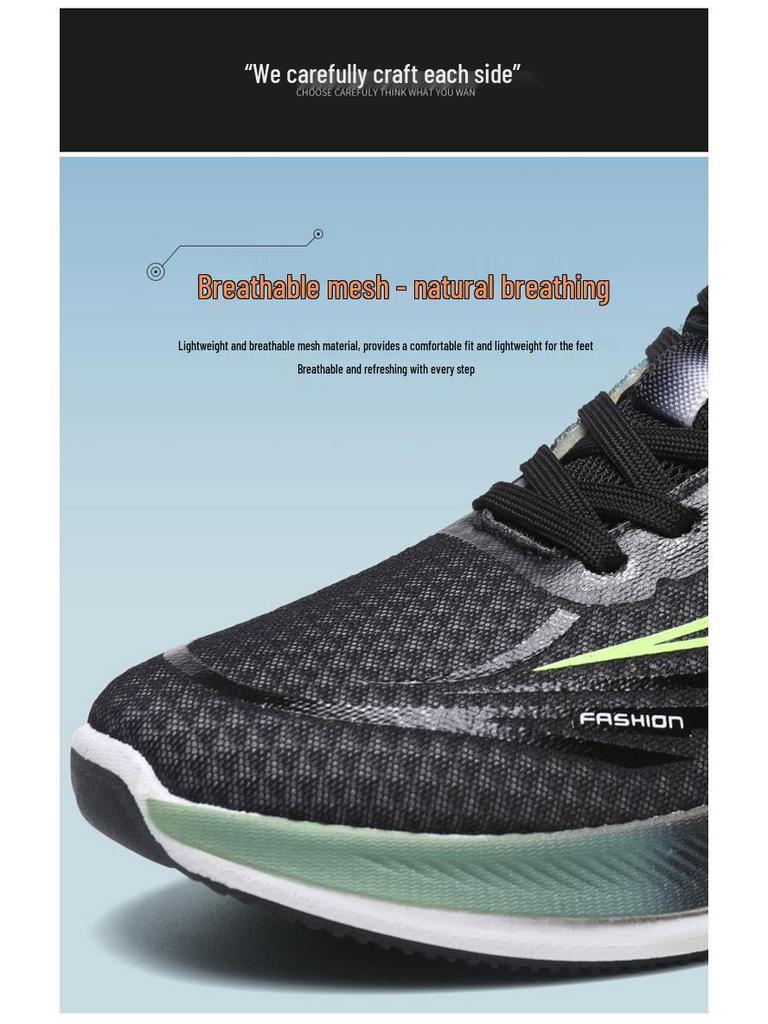 Zapatillas de Running Transpirables de Malla para Hombre - Zapatillas Deportivas Ligeras y Modernas