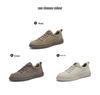Men's Trendy British Casual Leather Sports Board Shoes, Retro Workwear Style