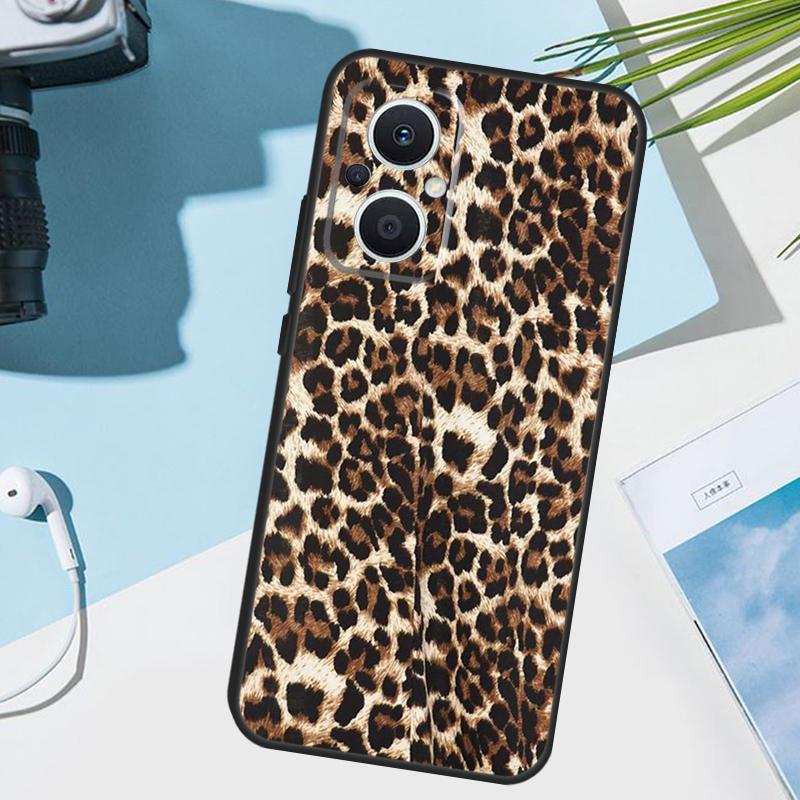 

Leopard Print Phone Case For OPPO Find X6 X3 Pro X2 Neo X5 Lite Reno 7 3 2Z 4Z 5Z 8T 4 5 6 8 Lite Cover OPPO Reno2 Z