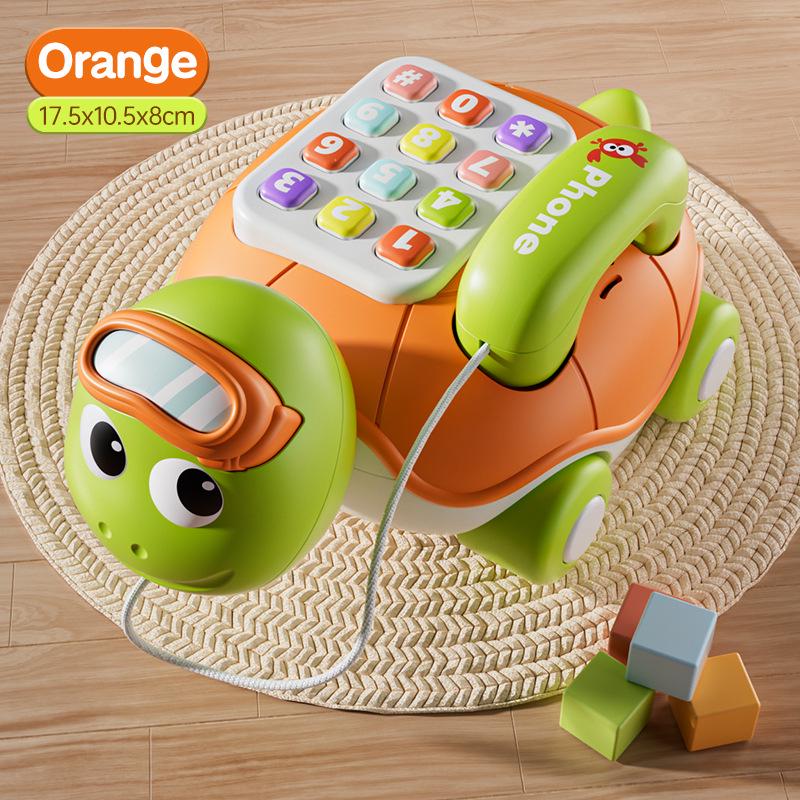 Turtle-Themed Early Education Music Phone for 0-3 Year Olds оранжевый черепахи