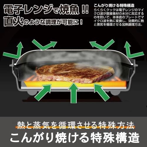 TokyoDeco Easy Cook i001, a microwave-safe cooker with recipes, featuring a square plate design for baking, frying, simmering, steaming, cooking, and