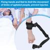 Patients Limbs Restraint Strap Elderly Wrist Ankle Fixation Belt Constraints StrapBlack Lower Limb