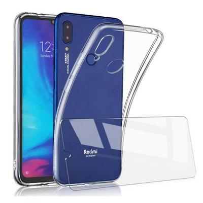 Case and Protective Film - Xiaomi - Redmi 7 - Ultra Transparent - Silicone Gel TPU - Complete Protection