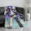 Kawaii P-Prune Genshin Impact Decke Weiche Überwurfdecke für Zuhause Schlafzimmer Bett Sofa Picknick Reise Büro Ruhe Abdeckung Decke Geschenk