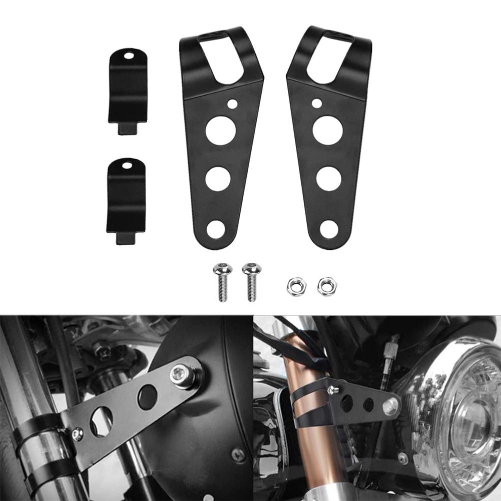 2 ks Univerzální držák světlometu Motocyklové držáky světlometu Uši vidlice pro 35?43mm1.4?1,7palcová trubka