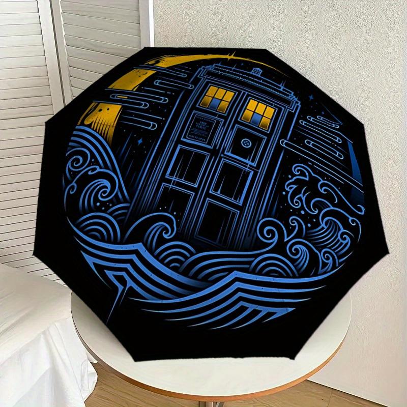 1pc who doctor Themed Umbrella for Men & Women, Valentine s Day Christmas Decorative Umbrell026