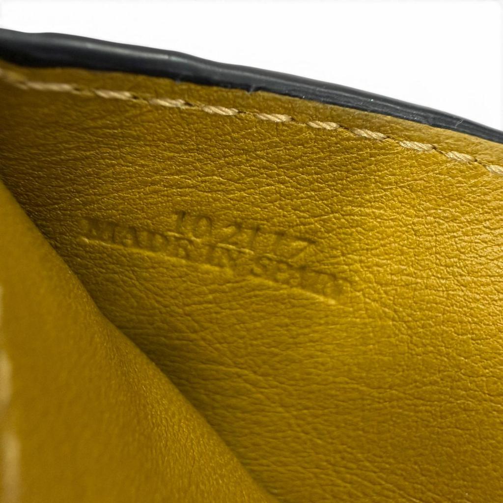 Great LOEWE Tri-fold Wallet Anagram Trifold Wallet Compact Wallet Brown Used