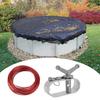 1 Set Pool Cover Winch High-Strength Universal Size Rust-proof Wide Application Simple Installation Quickly Seal Aluminum Securing Above