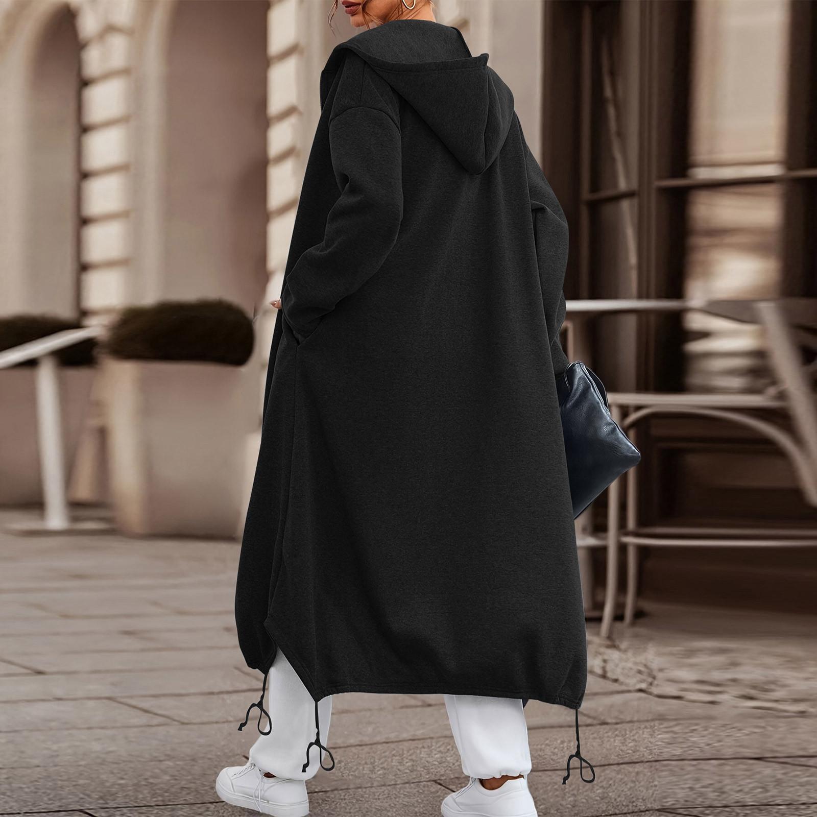 Женская однотонная толстовка с длинным рукавом — фото 5