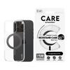 CARE by PanzerGlass Feature Case Transparent w. Black Kickstand & MagSafe iPhone 16 Pro | CARE