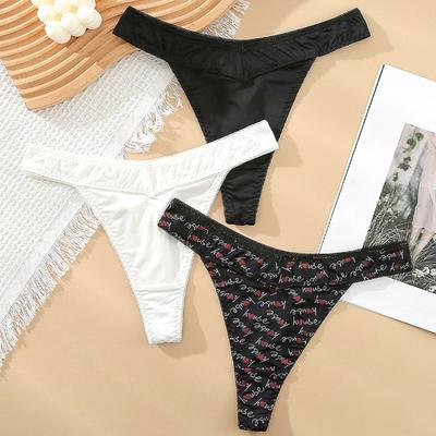Women's Seamless Transparent Thong Panties Mesh Underwear G String Plus Size Sexy Lingerie