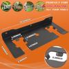 ULIBERMAGNET 2-Slot Wall-Mounted Garage Weeder Rack for Garden Tools