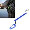 Fishing Lanyards Rope Retractable Safety Spring Coiled Ropes Keychain AccessoriesBlue