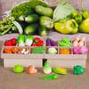Mini Figurines de Légumes en Résine Minuscules Figurines de Légumes Artificiels Tomates Carottes Aubergines Faux Réalistes Décoration pour Loisirs Créatifs DIY Garniture de Gâteau