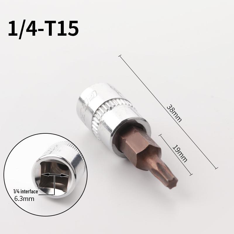 

Набір шестигранних викруток і тріскачок Green Forest 6,3 мм 1/4-T15