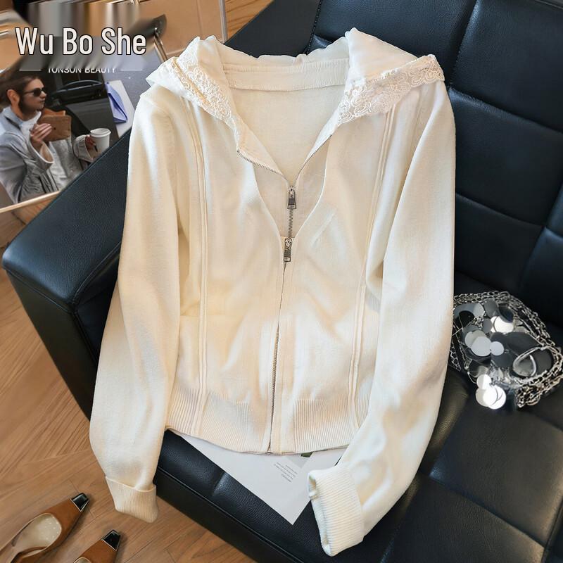 Women s Hooded Faux Two-Piece Knit Top XL