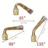 3pcs/set Car Tyre Valves Inflation Extension Tube 45/90/135 Degree Adapter Universal Motorcycle Bike Tyre Valve Connector Accessories