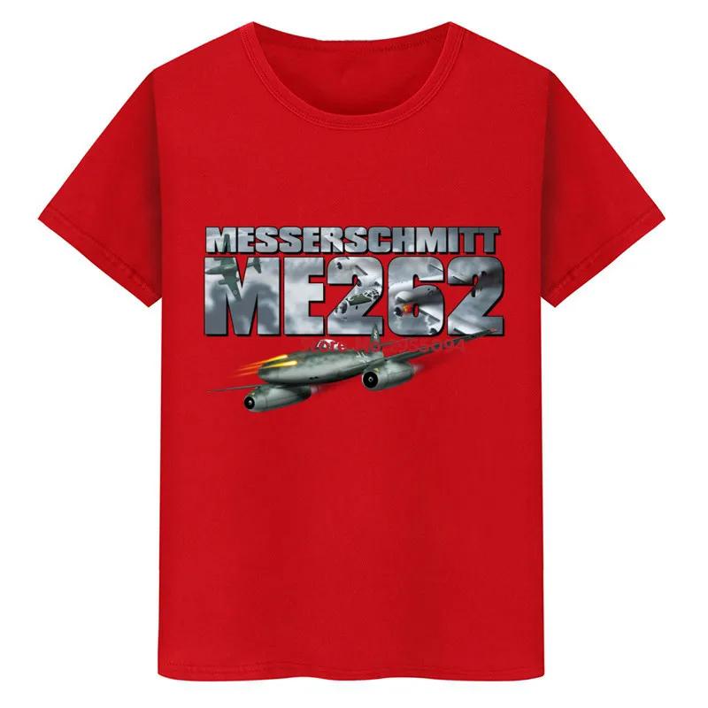GerUnisexy Aircraft Airplane MESSERSCHMITT ME 262 T Shirt Cotton ONeck Short Sleeve Unisexs T Shirt New Size S3XL S