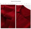 Women's Loose Cashmere Polo Neck Sweater - Autumn/Winter Long Sleeve Knit Pullover