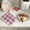 30*40cm Rectangular Design Photography Props Tablecloth Washable Stripe Ornament Cotton Slip-resistant 2 Colors