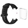 For Redmi Watch 2 Lite Silicone Strap+Case Watchband With Black/Same Color Buckle Wristband and Transparent Watch Shell