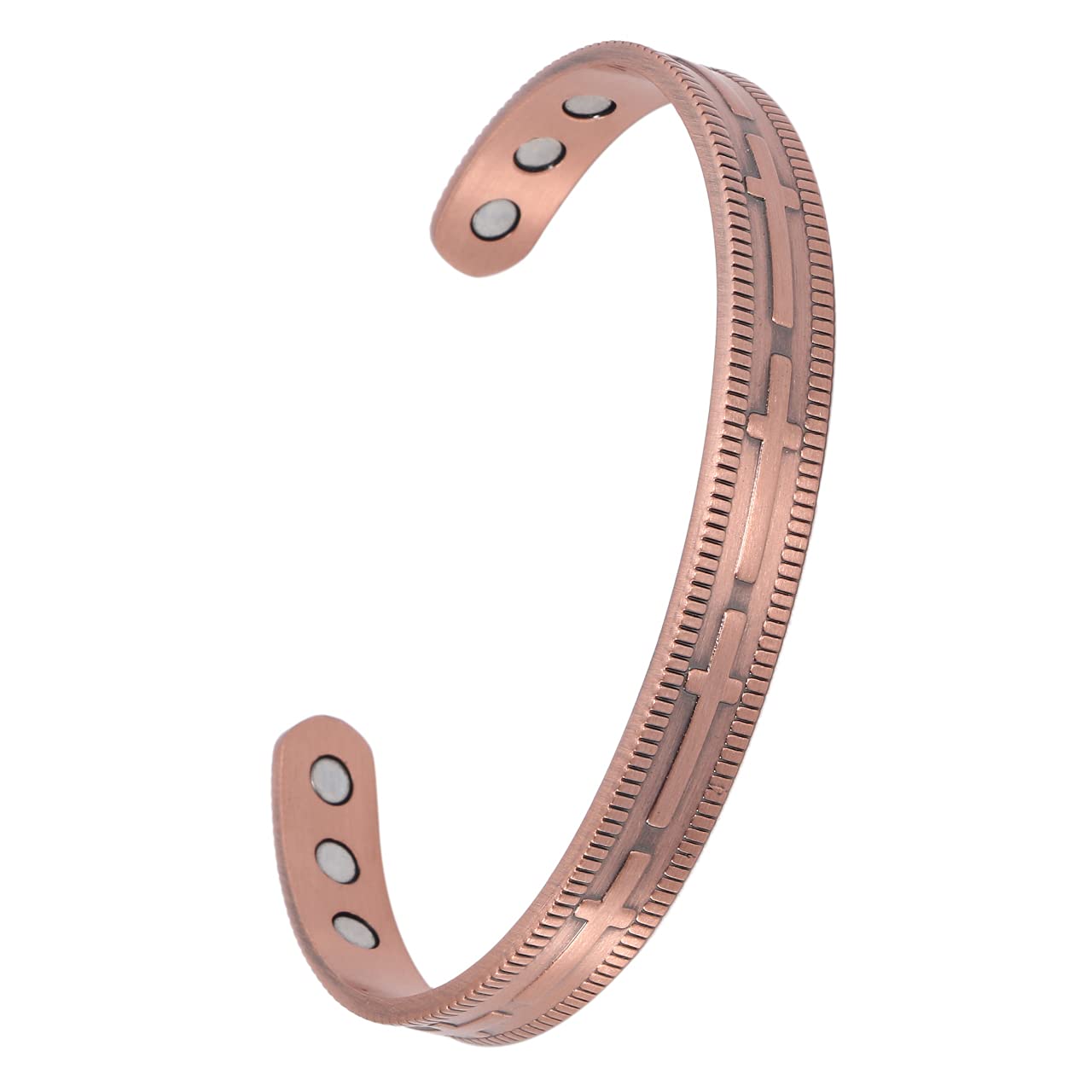 

Magnetic Bracelet Open Bangle Red Copper Magnet 6 Pieces 3 Styles [ZIYMU] Men s (Type C)