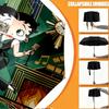 Betty Boop Print Umbrella Automatic Opening/ Closing - Portable Foldable Design - Daily Use for Travel/Outdoor - Gift for Birthday