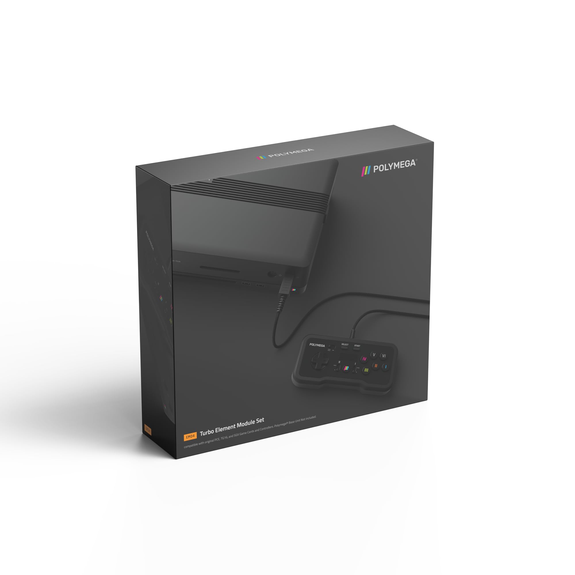 

Polymega EM04 Polymega Module Dedicated Wired Controller Set EM04 TurboGrafx Universal Black PC Compatible Machine + Set/Module 16® PM-EM04-01 чорний