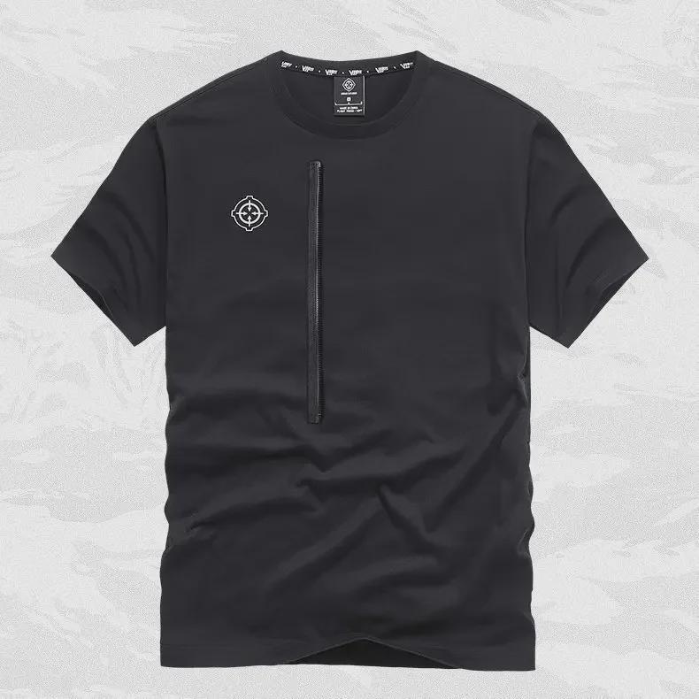 Men's 2022 Summer Short-Sleeve Round Neck Loose T-Shirt - Trendy Functional Workwear Style