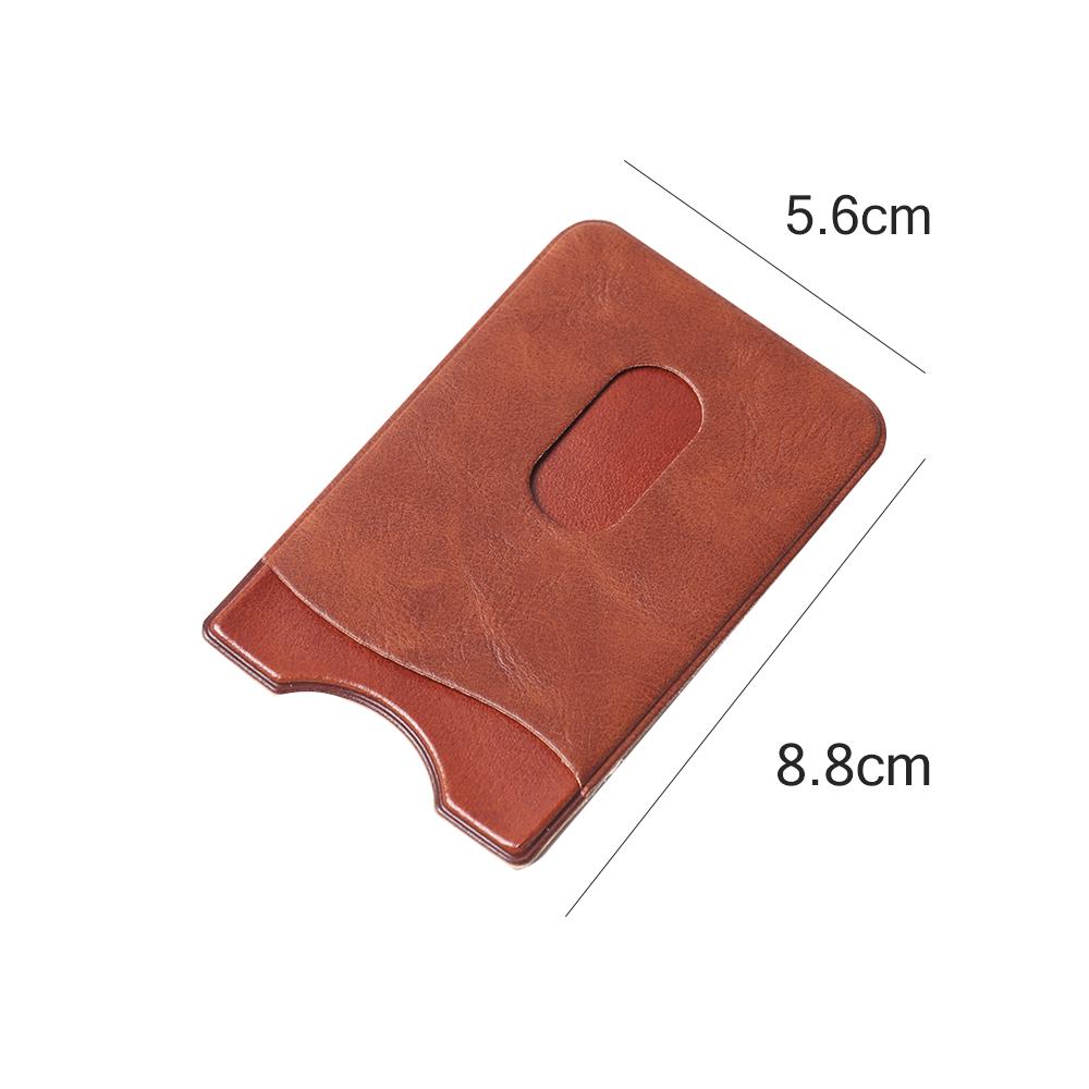Universal Self-Adhesive Sticker Card Sleeves Phone Wallet Case Stick On ID Credit Card Holder PU Leather Cellphone Pocket