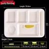 Melamine Tableware: 3, 4, and 6-Compartment Plates and Bowls for School Cafeterias
