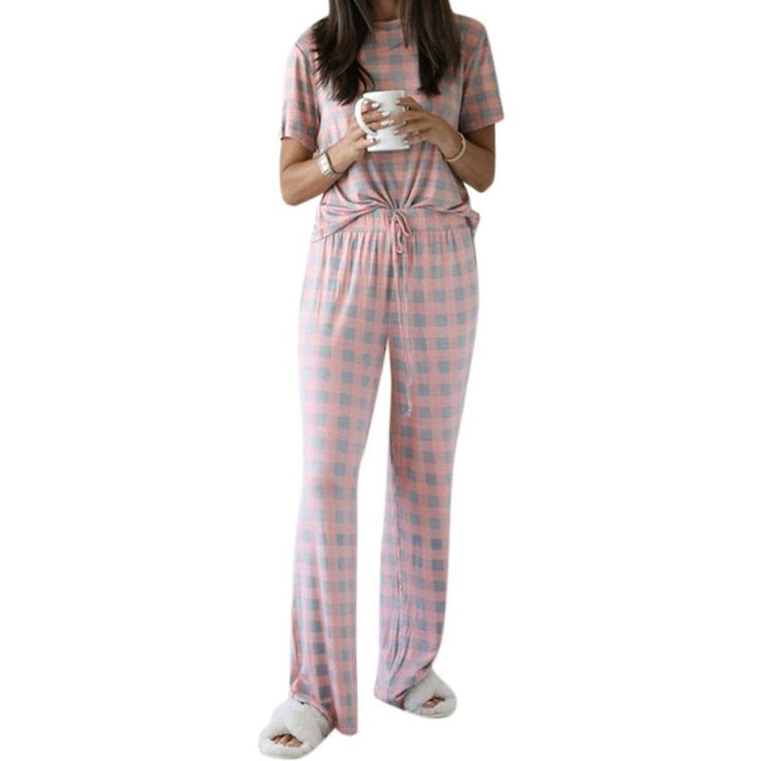 Buy Women Loungewear Set Short Sleeve T 